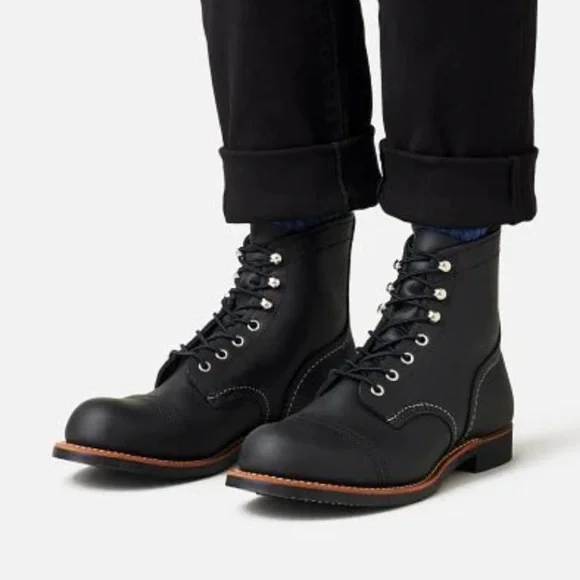 Red Wing Men's Heritage 6 Iron Ranger Leather Men's Boots - Picture 4 of 7